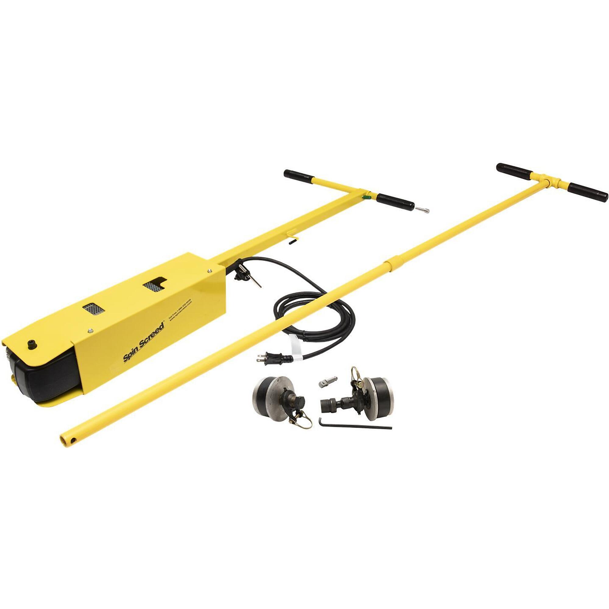 Marshalltown Corded Spin Screed - 10 Amp, Includes 10 Amp Makita Right Angle Drill, Model# SPNRSSAD